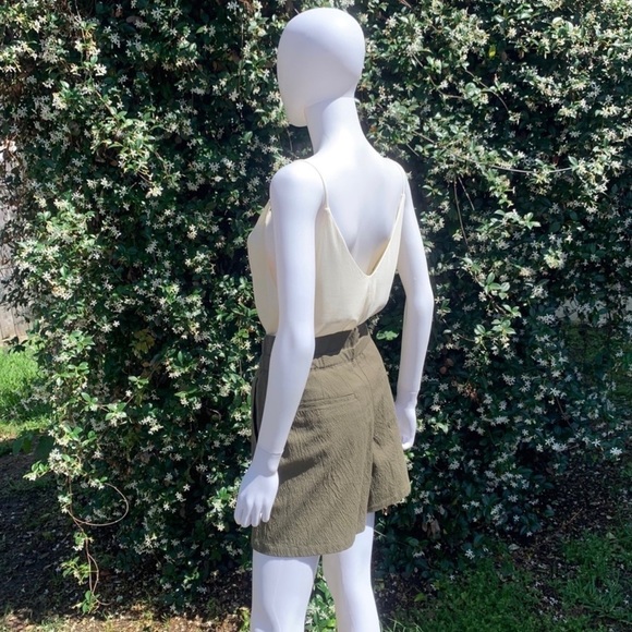 💋NWT Rag & Bone Relaxed Fit High Rise Seersucker Paper Bag Waist Shorts - Picture 13 of 15